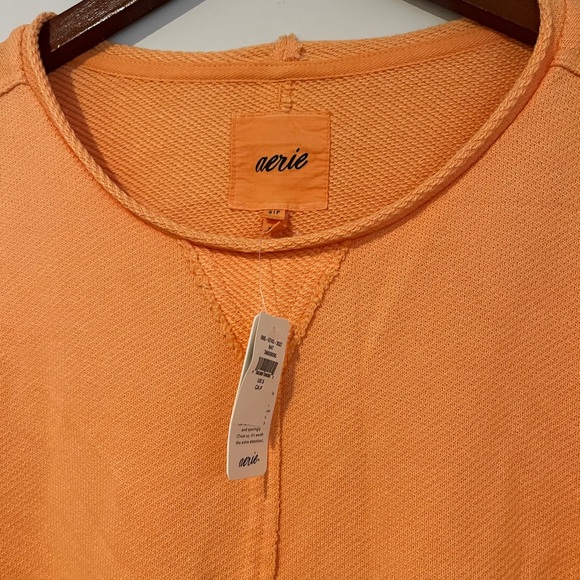 NWT Aerie Cropped Drop Shoulder Sweatshirt (size S) - Picture 2 of 4
